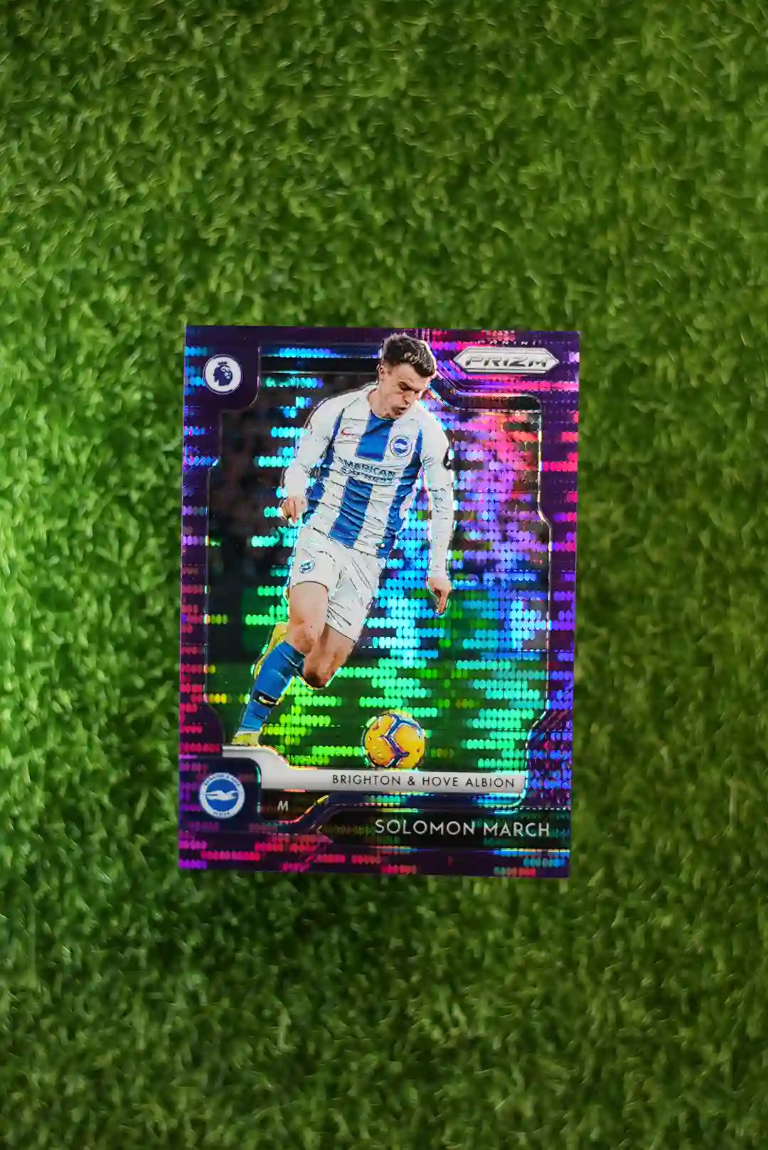 2019-20 Prizm Premier League Soccer Solomon March Purple Prizm Disco 31/75