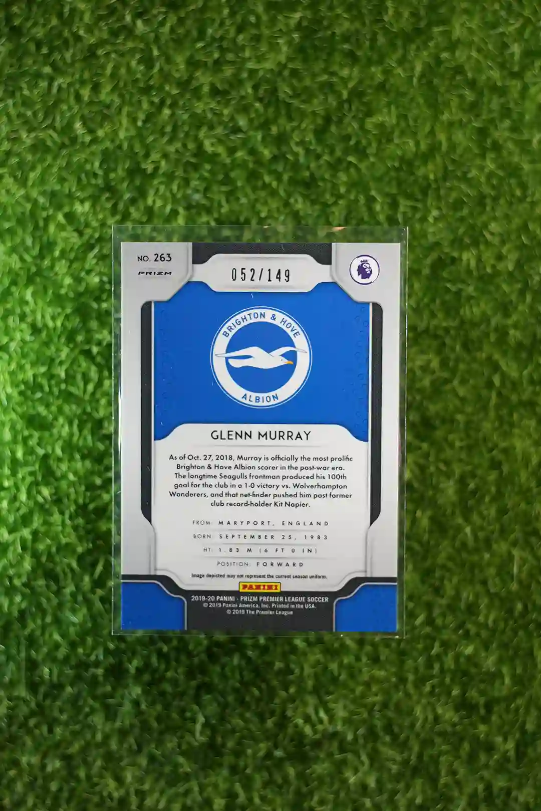 2019-20 Panini Prizm Premier League Soccer Glenn Murray Red Prizm 052/149 - Image 2