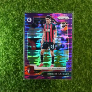 2019-20 Prizm Premier League Soccer Dominic Solanke Purple Prizm RC 58/75
