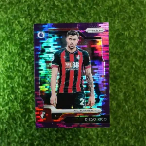 2019-20 Prizm Premier League Soccer Diego Rico Purple Prizm 56/75