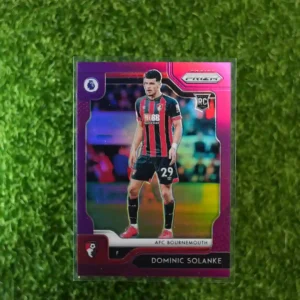 2019-20 Prizm Premier League Soccer Dominic Solanke Purple Prizm RC 48/99
