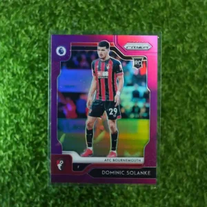 2019-20 Prizm Premier League Soccer Dominic Solanke Purple Prizm RC 55/99