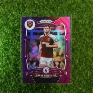 2021 Panini Prizm Premier League Soccer Aaron Cresswell Purple Prizm 82/99