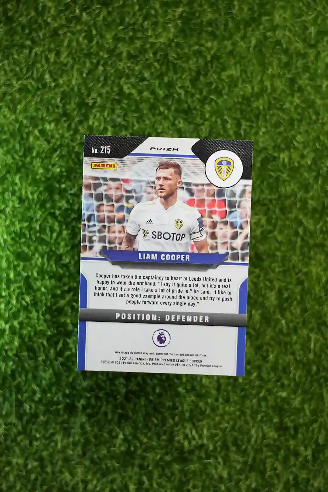 2021 Prizm Premier League Soccer Liam Cooper Purple Shimmer Prizm - Image 2