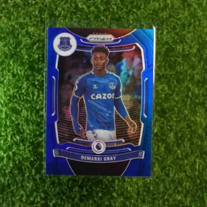 2021 Panini Prizm Premier League Soccer Demarai Gray Blue Prizm #98 (005/340)