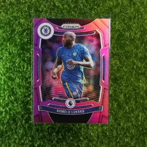 2021-22 Prizm Premier League Soccer Romelu Lukaku Purple Prizm