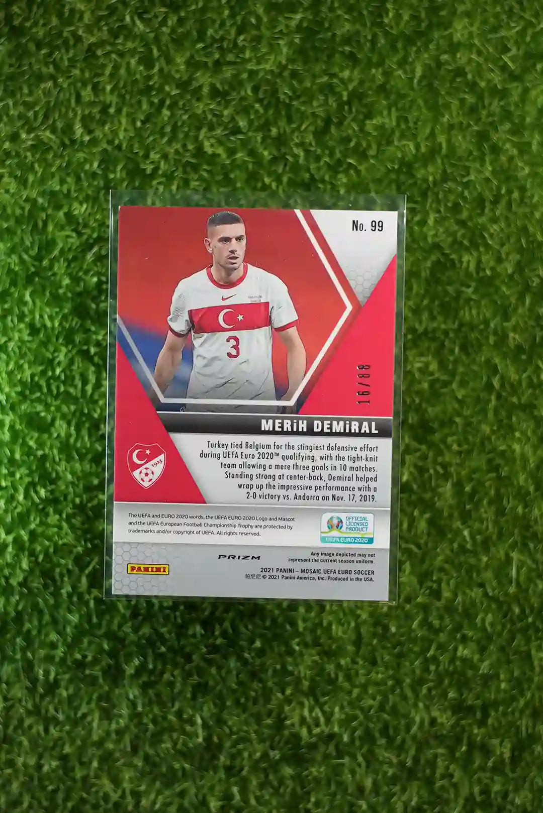 2021 Mosaic UEFA Euro Soccer Merih Demiral 88/88 - Image 2