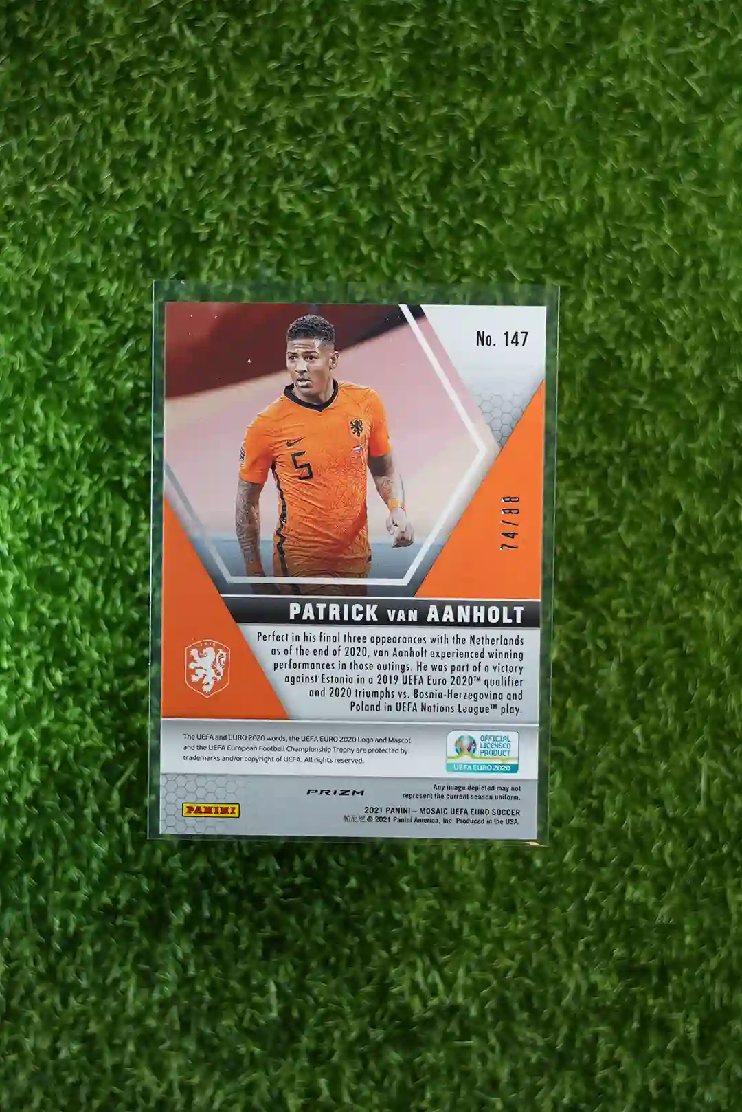 2021 Mosaic UEFA Euro Soccer Patrick van Aanholt 74/88 - Image 2