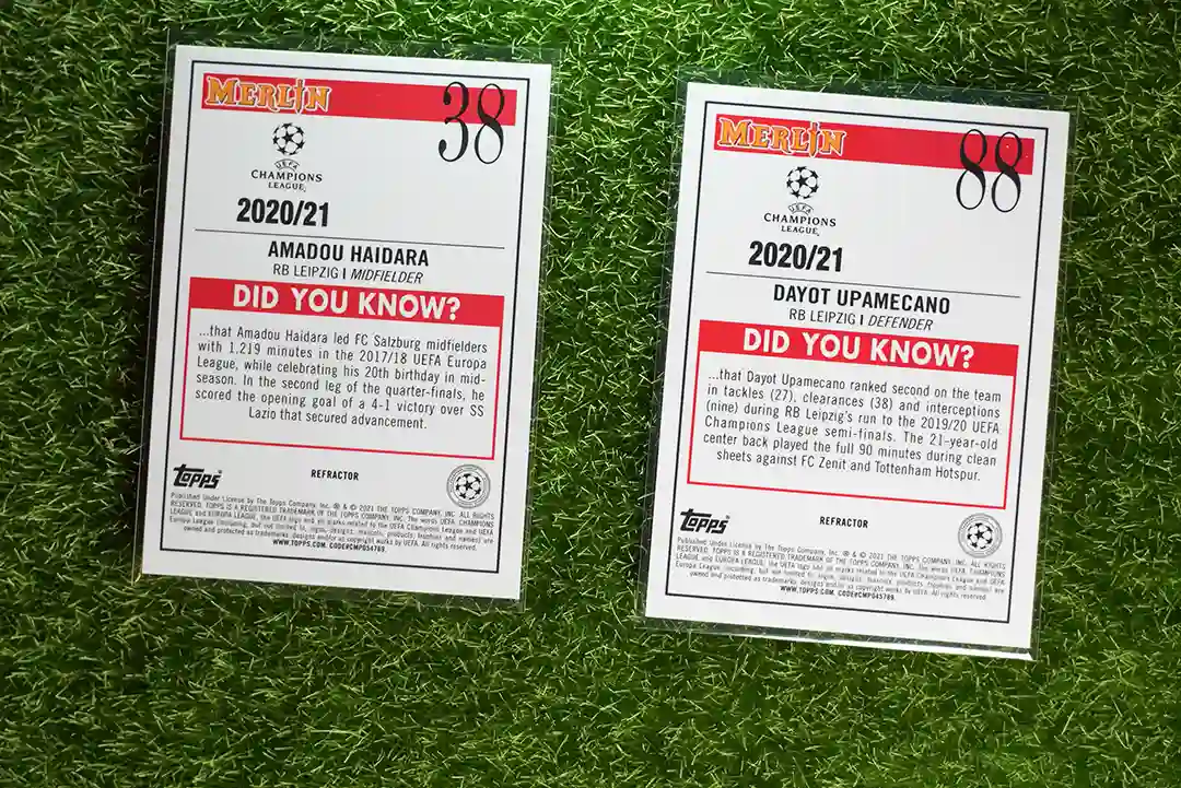 2020 Topps Merlin Dayot Upamecano Base - Image 2