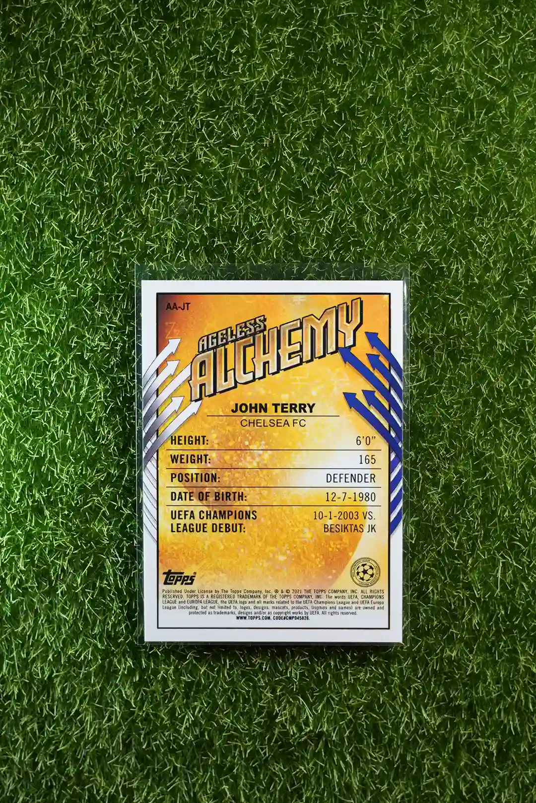 2021 Topps Merlin Chrome UEFA Champions League John Terry Ageless Alchemy AA-JT - Image 2