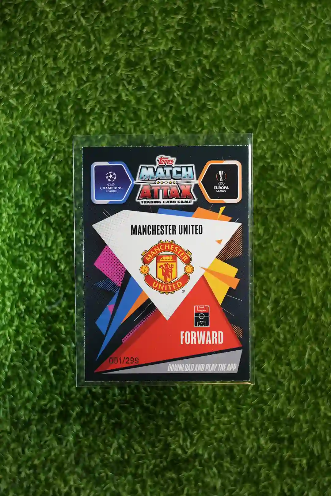 2021 Topps Match Attax Chrome Mason Greenwood Rising Star 001/299 - Image 2