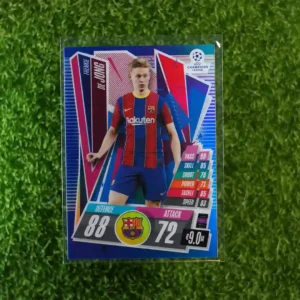 2020/21 Topps Match Attax Chrome Frenkie de Jong Midfielder 001/150