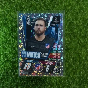 2020/21 Topps Match Attax Jan Oblak Man of the Match Sparkle Chrome