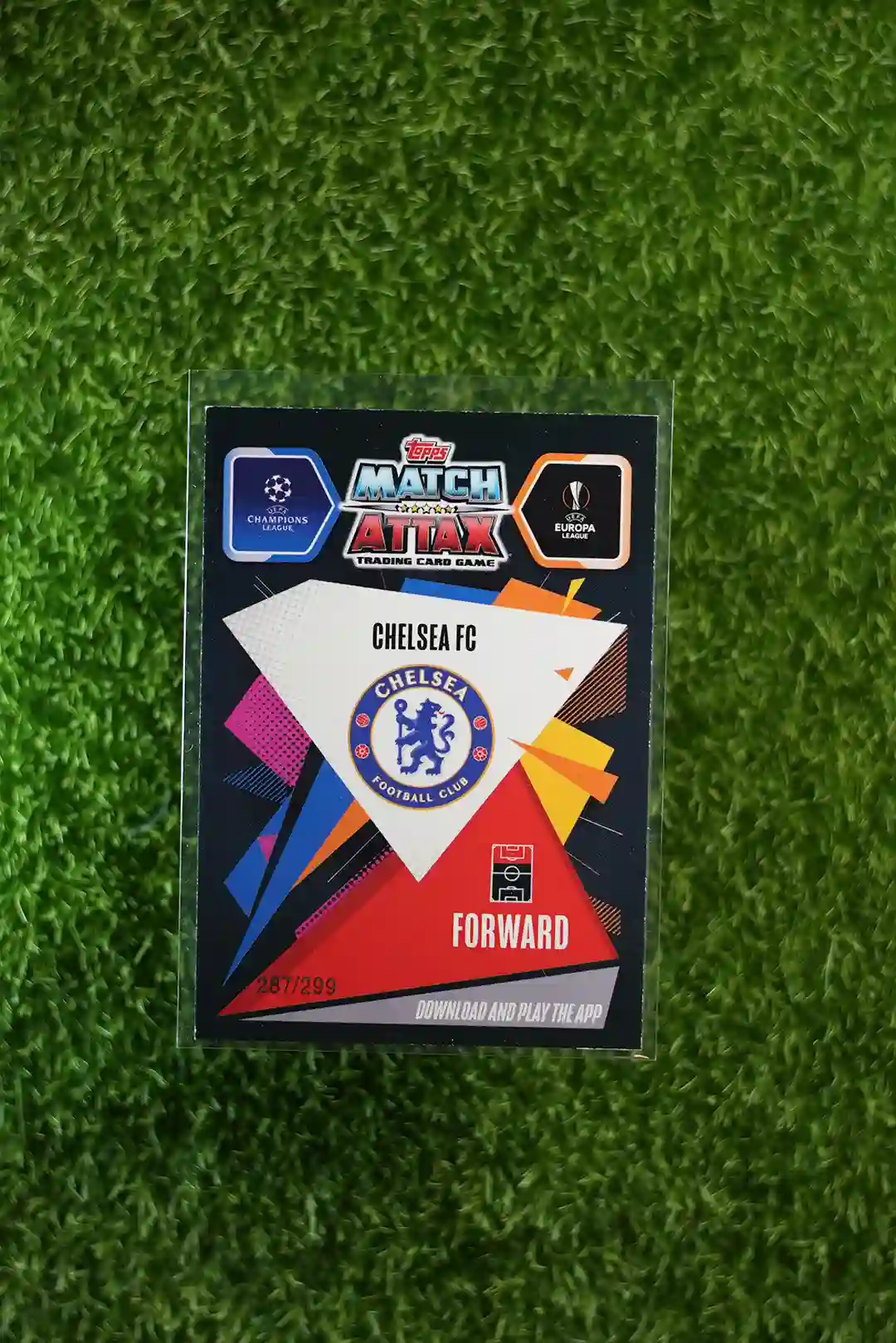 2020 Topps Match Attax UCL/UEL Timo Werner Purple Chrome 287/299 - Image 2