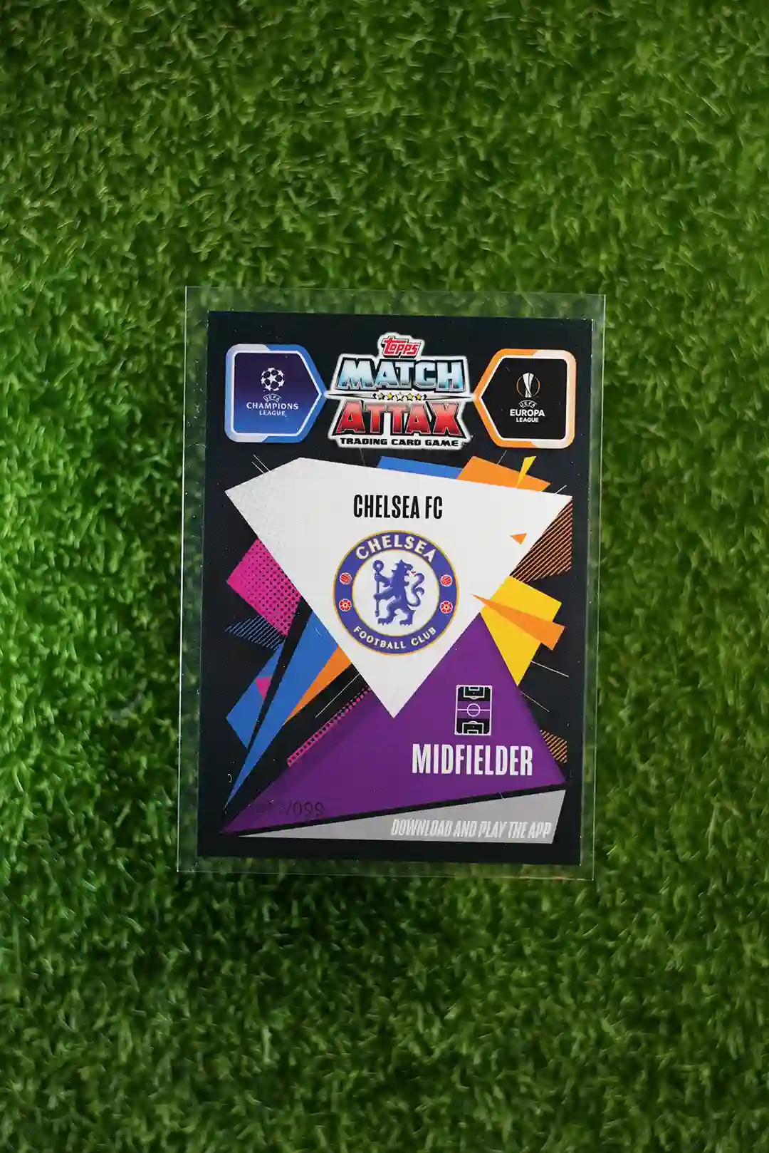 2020 Topps Match Attax UCL/UEL Kai Havertz Super Signing Green Chrome 001/099 - Image 2