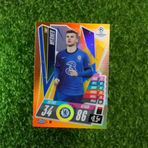 2021-22 Topps Match Attax Chrome Timo Werner 003/025