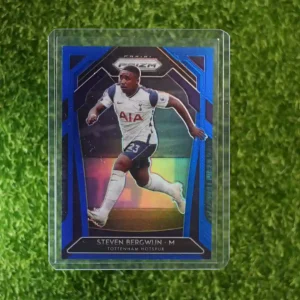 2020-21 Prizm Premier League Soccer Steven Bergwijn Blue Prizm Parallel 199/299