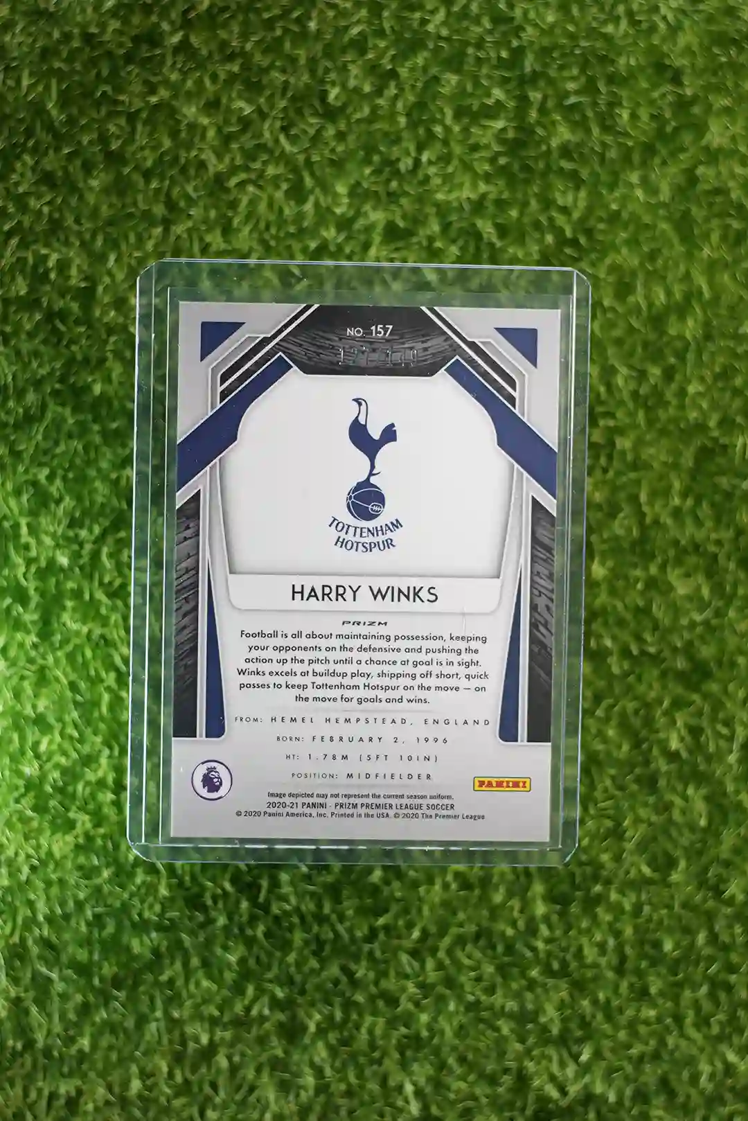 2020-21 Prizm Premier League Soccer Harry Winks Base #157 - Image 2