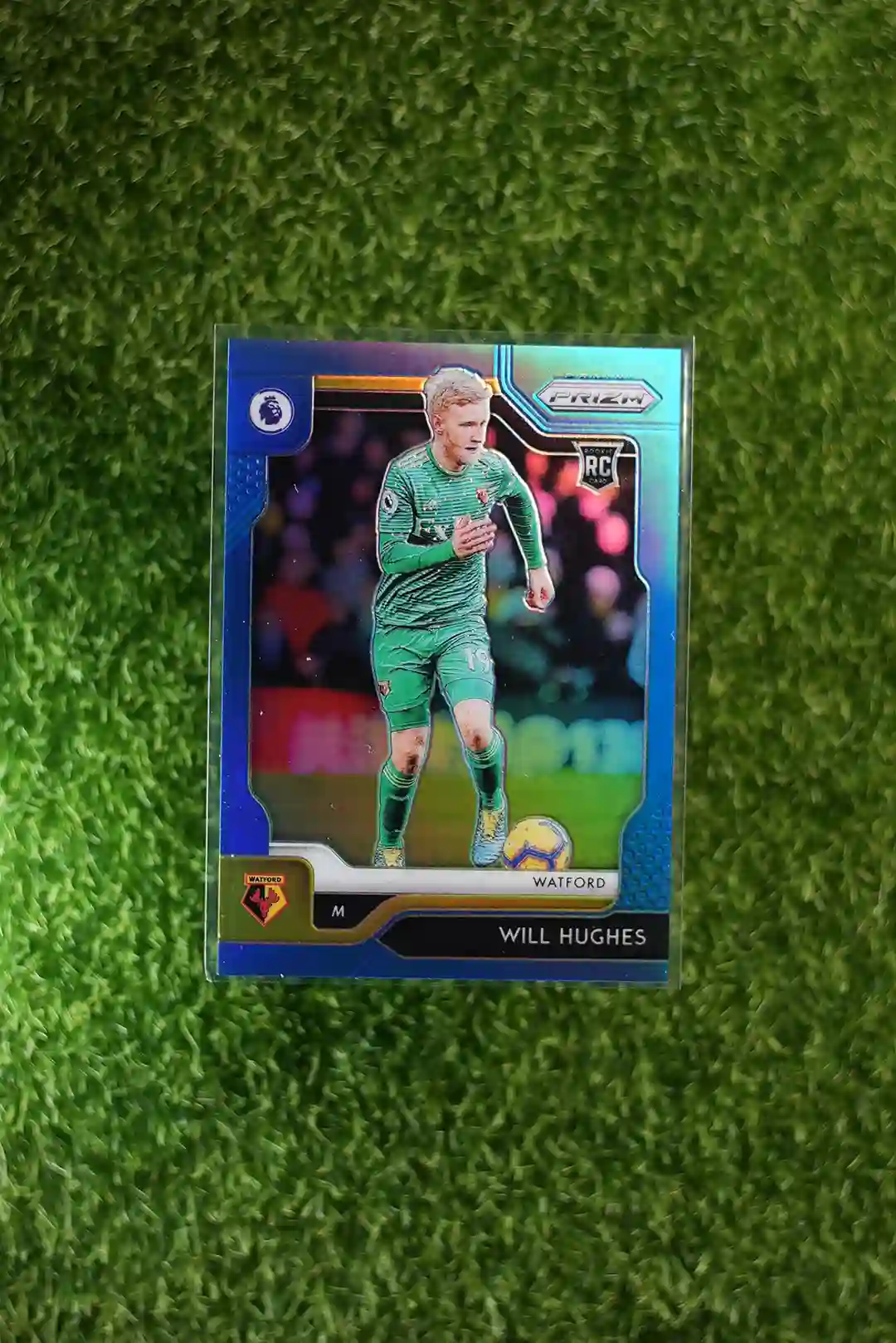 2019-20 Prizm Premier League Soccer Will Hughes Blue Prizm RC