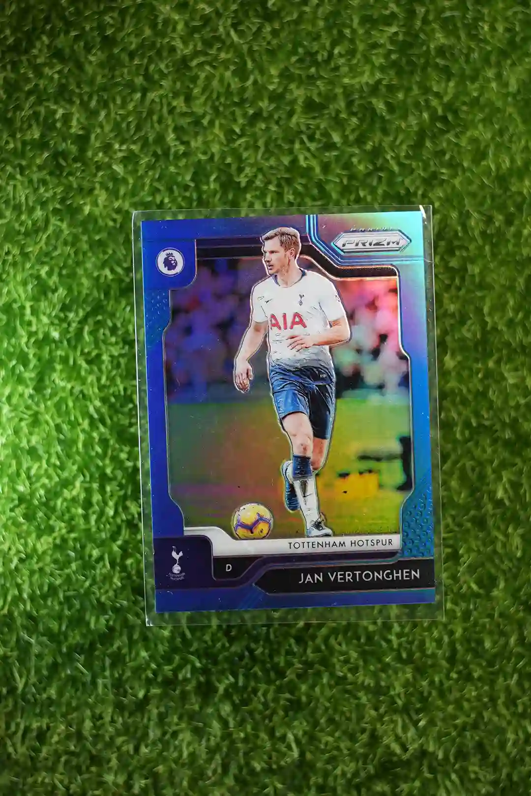 Jan Vertonghen - 2019-20 Panini Prizm Premier League Soccer Blue Prizm (163/199)
