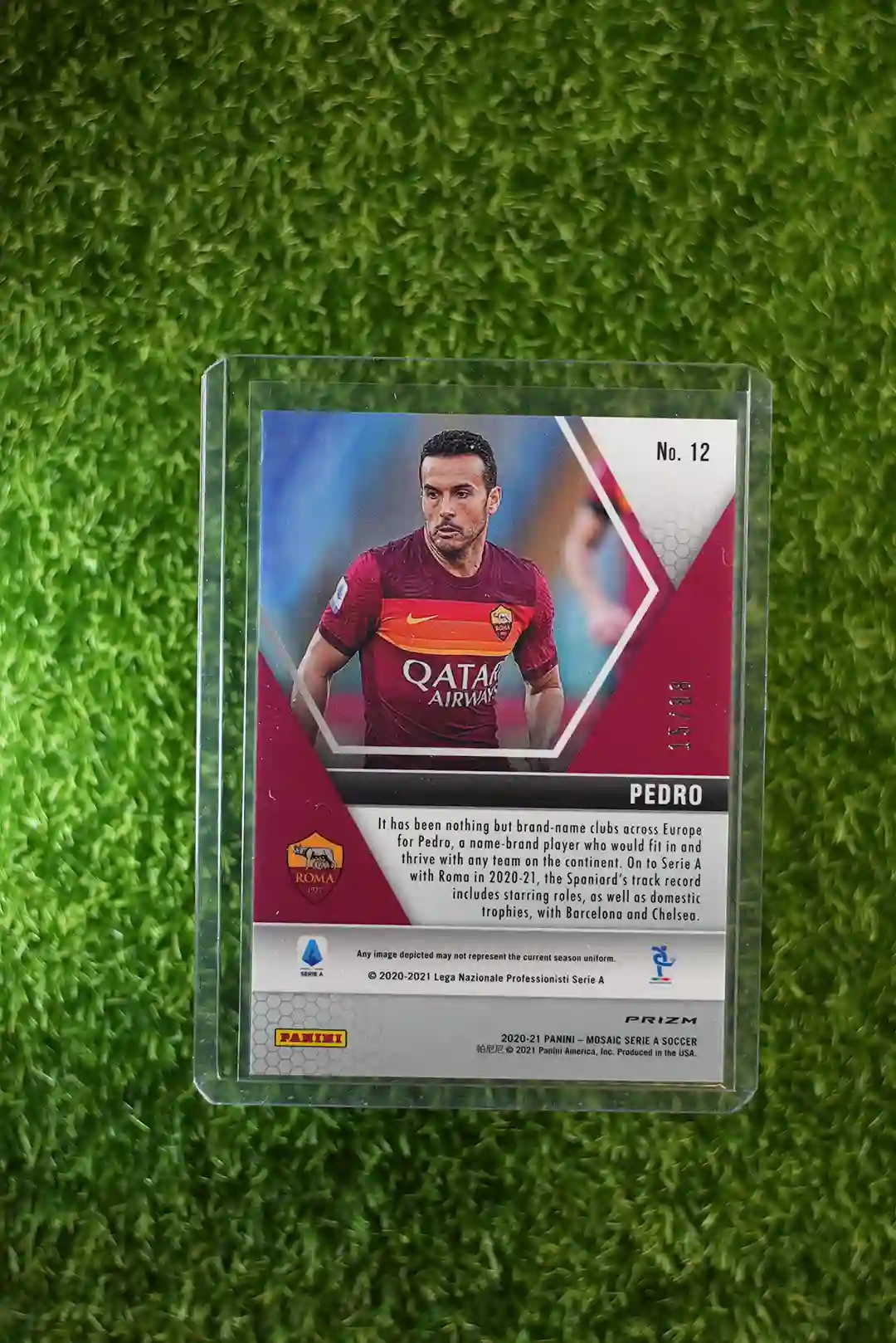 2020-21 Panini Mosaic Serie A Soccer Pedro 37/99 - Image 2