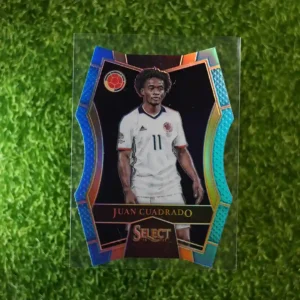 2016-17 Panini Select Soccer Juan Cuadrado Blue/Teal Prizm Parallel