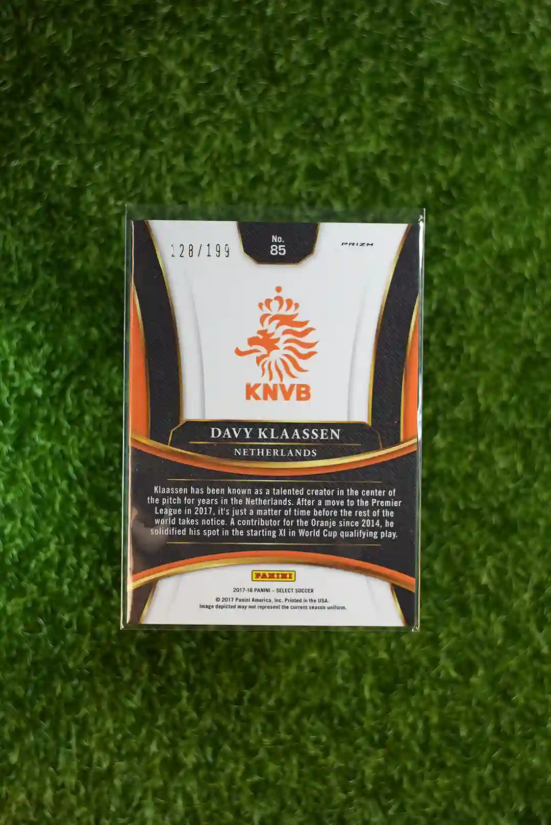 2017-18 Select Soccer Davy Klaassen Base Red 128/199 - Image 2