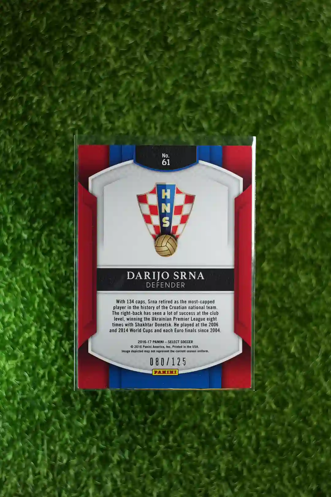 2016 Panini Select Soccer Darijo Srna Orange Prizm 080/125 - Image 2