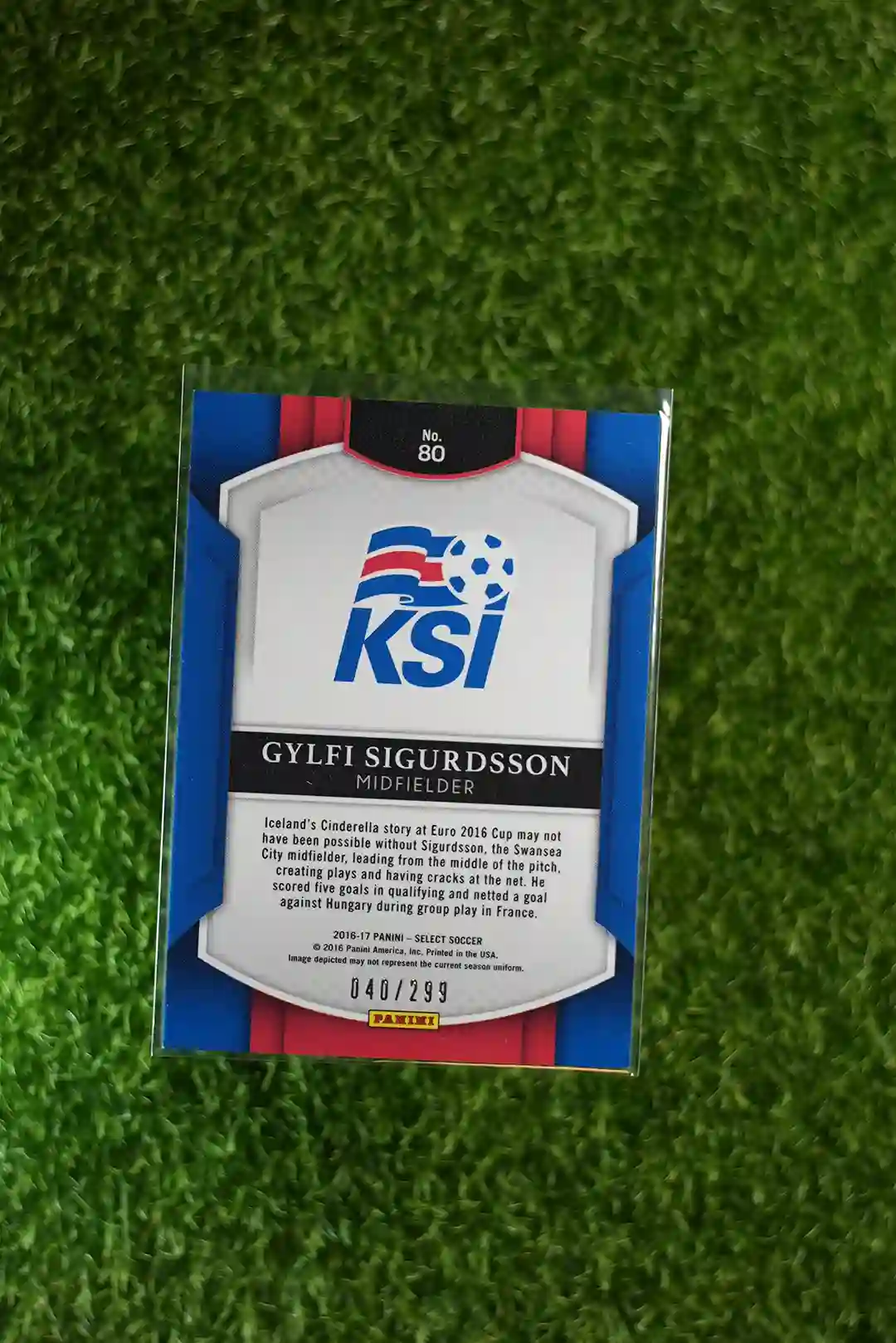 2016 Select Gylfi Sigurdsson Base 040/299 - Image 2