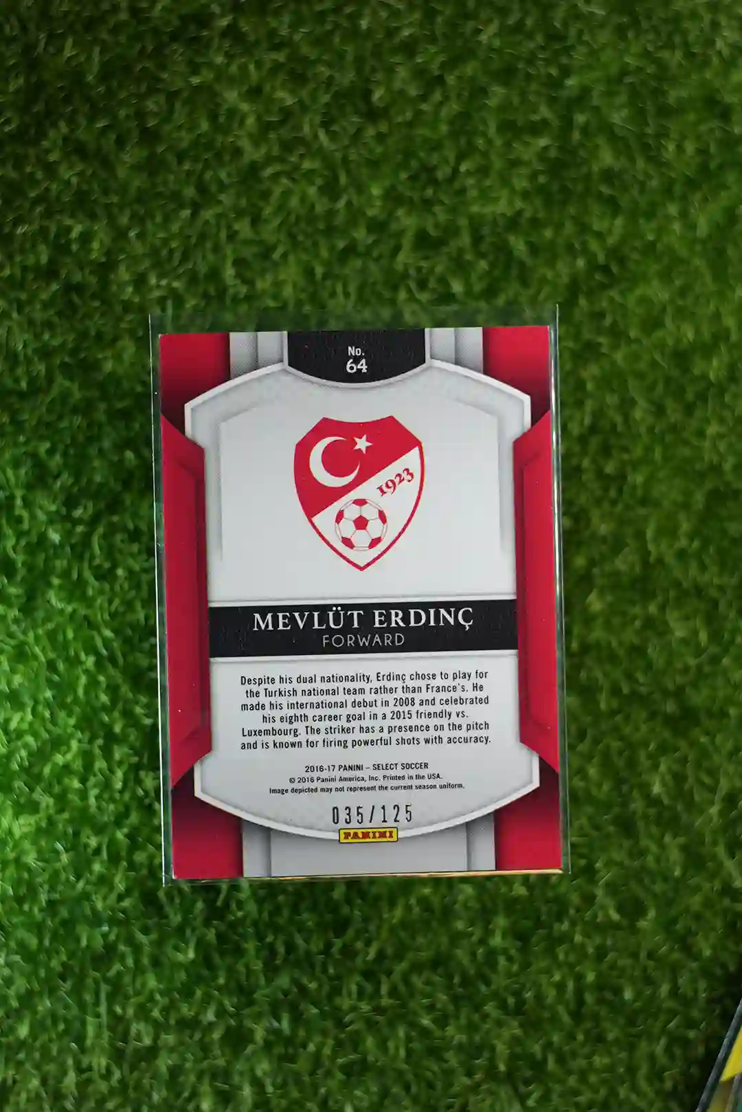 2016-17 Panini Select Soccer Mevlüt Erdinç Gold Prizm 035/125 - Image 2