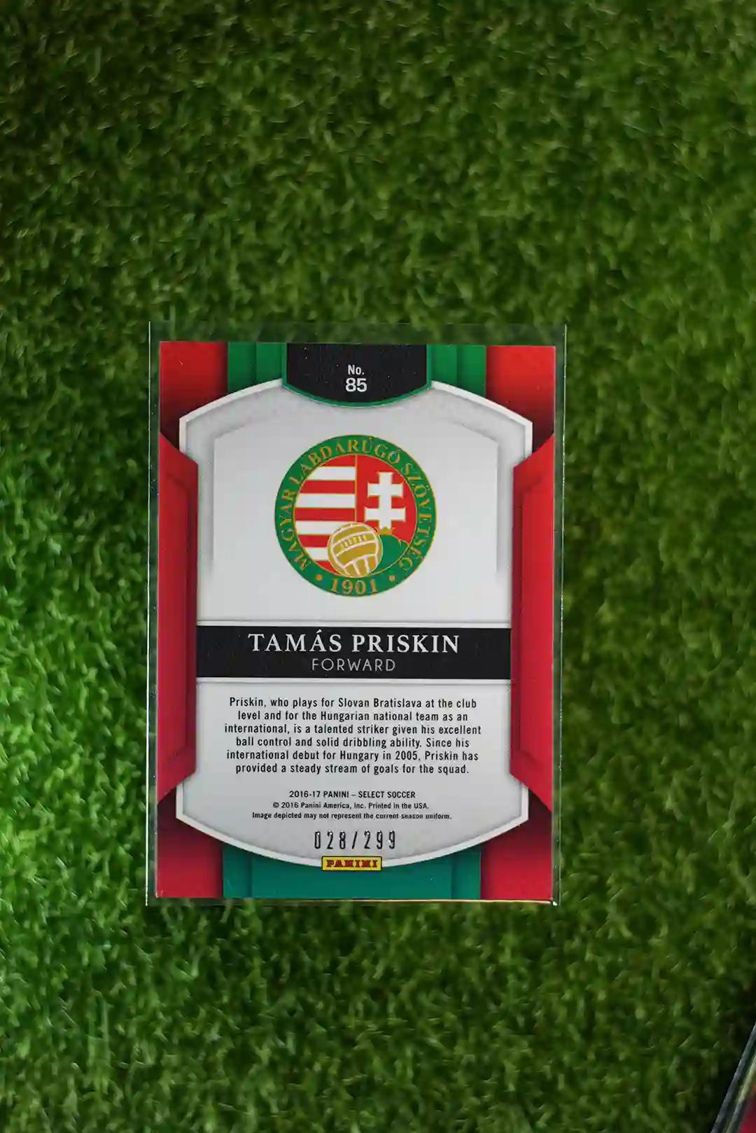 2016-17 Panini Select Soccer Tamás Priskin Blue Prizm 078/299 - Image 2