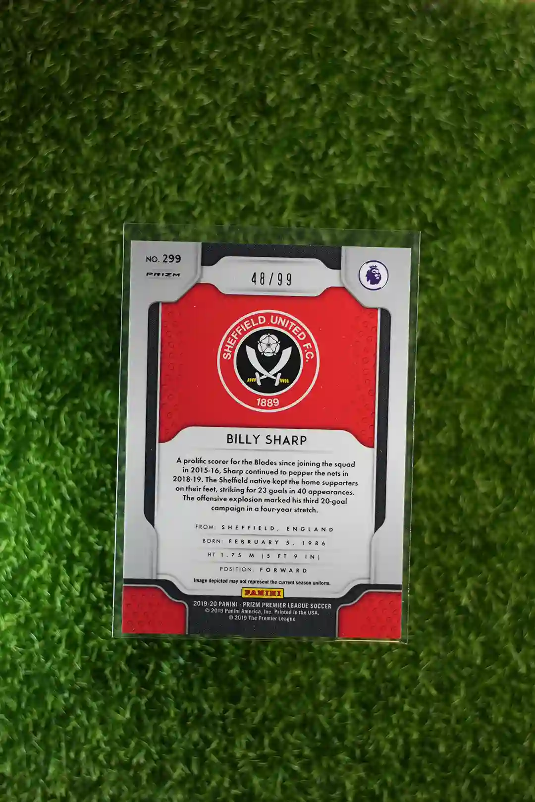 2019-20 Panini Prizm Billy Sharp Purple Prizm RC 48/99 - Image 2