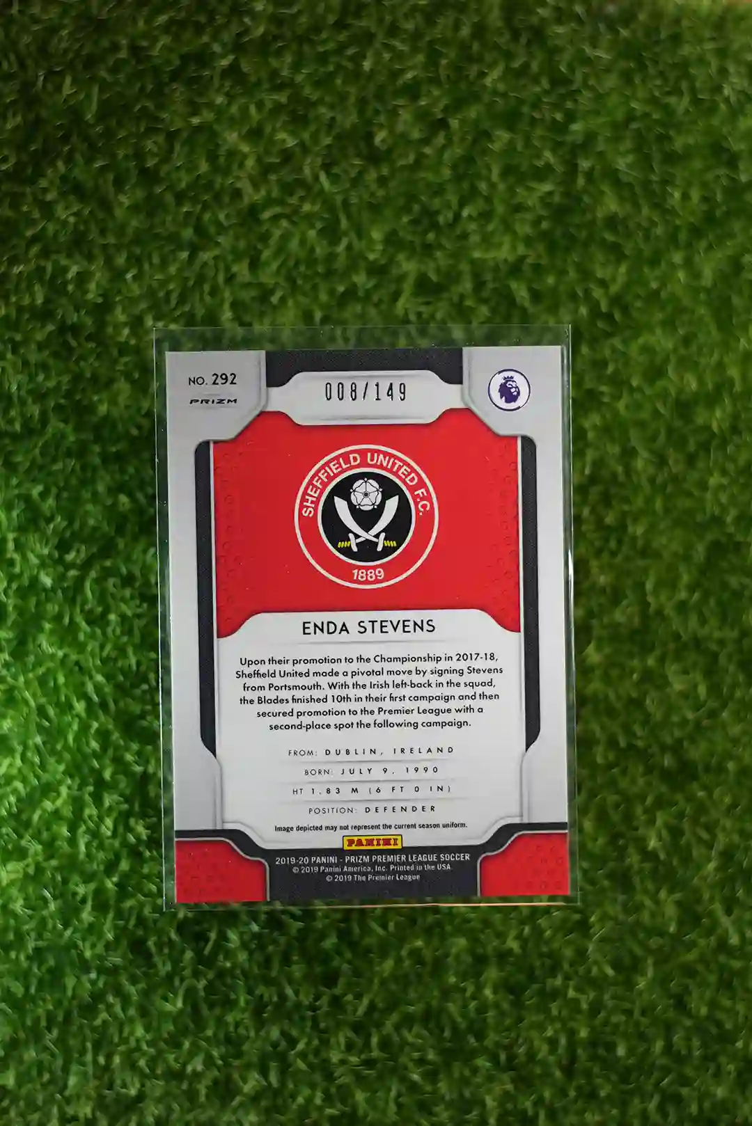 2019-20 Panini Prizm Enda Stevens Red Prizm RC 008/149 - Image 2