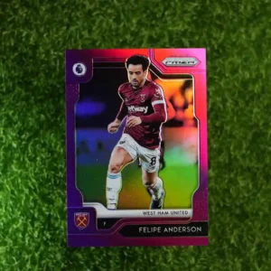 2019 Prizm Premier League Soccer Felipe Anderson Purple Prizm 84/99