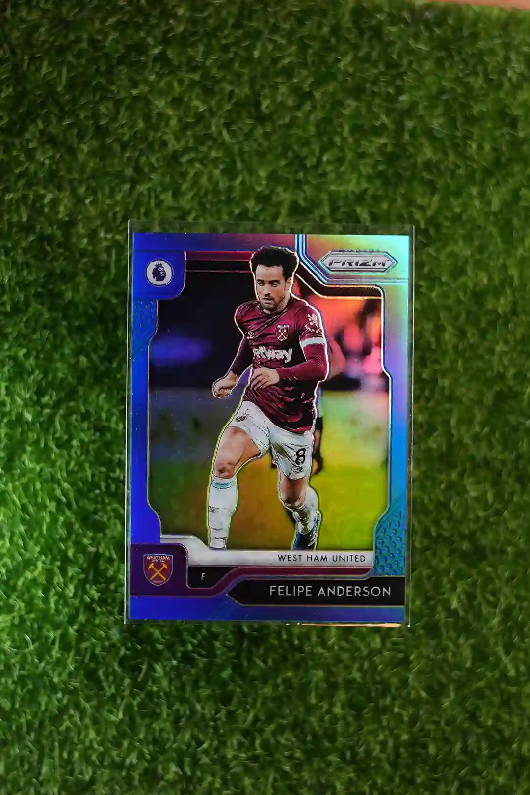 2019-20 Panini Prizm Premier League Soccer Felipe Anderson Blue Prizm 105/199