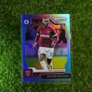 2019-20 Panini Prizm Premier League Soccer Arthur Masuaku Blue Prizm RC 153/199