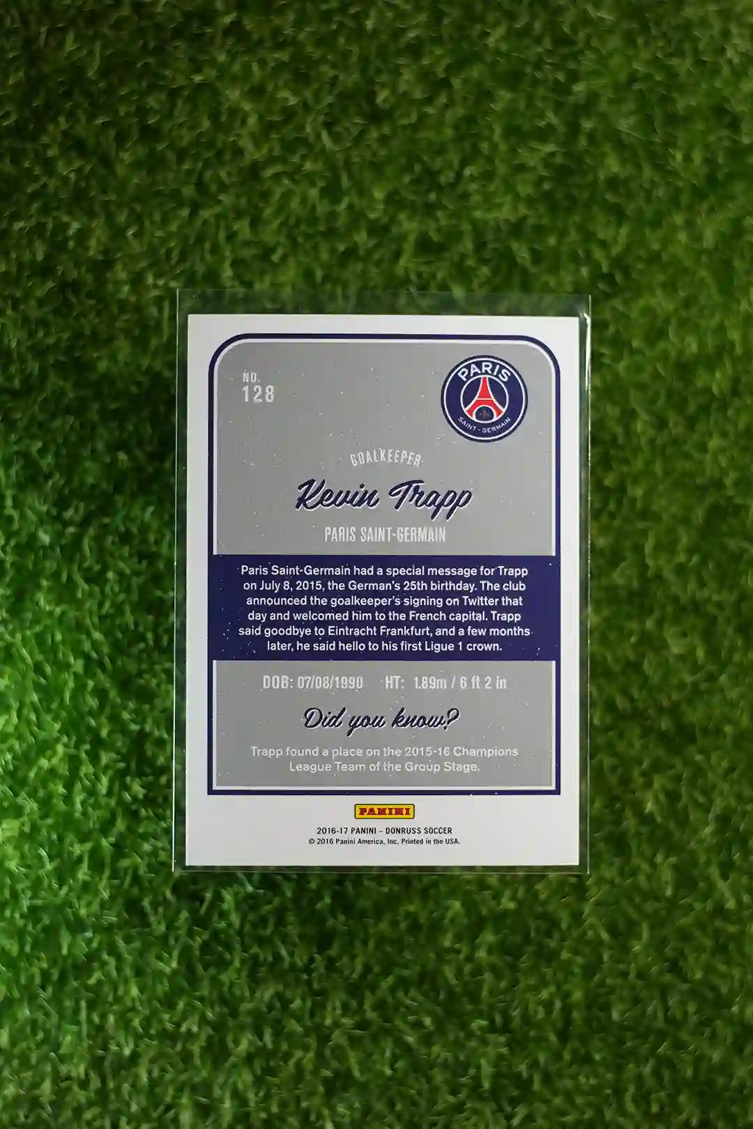 2016-17 Donruss Kevin Trapp Base - Image 2