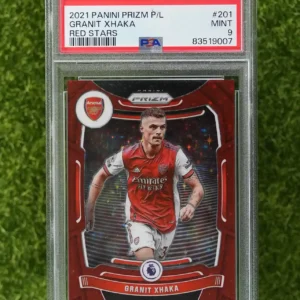 2021 xhaka prizm red psa9 01/28