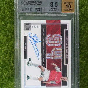 2021 bergkamp impeccable stats bgs 8.5 60/94