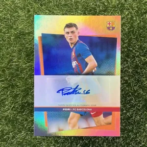 2021/22 Topps FC Barcelona PEDRI 2021/22 Topps FC BARCELONA Team Set AU-P Topps Certified Auto Issue 24/25