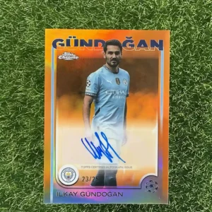 2024 Topps Manchester City Ilkay Gündoğan Topps Chrome UEFA Club Competitions Auto Issue, Base Auto Card 23/25