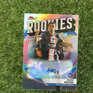 2023 Topps Paris Saint-Germain Hugo Ekitike Topps Finest Rookies FR-8 Certified Auto, Rookie Card, Limited Edition  26/100