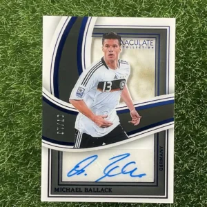 2023-24 Panini Germany Michael Ballack Immaculate Collection Soccer SS-MB Player Auto 07/10