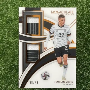 2022-23 Panini GERMANY FLORIAN WIRTZ Immaculate Collection Soccer DP-FW Dual Patches 38/49